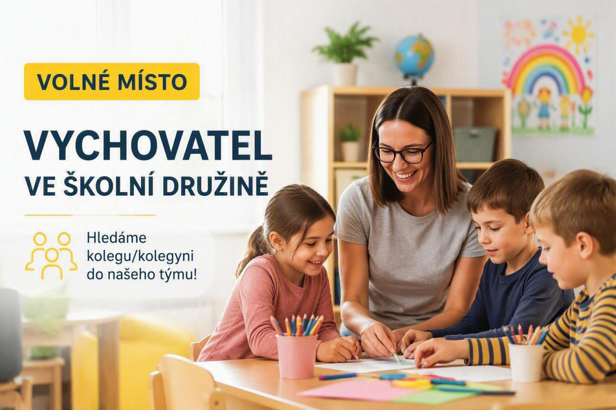 Featured image for “VYCHOVATEL/KA ŠKOLNÍ DRUŽINY”