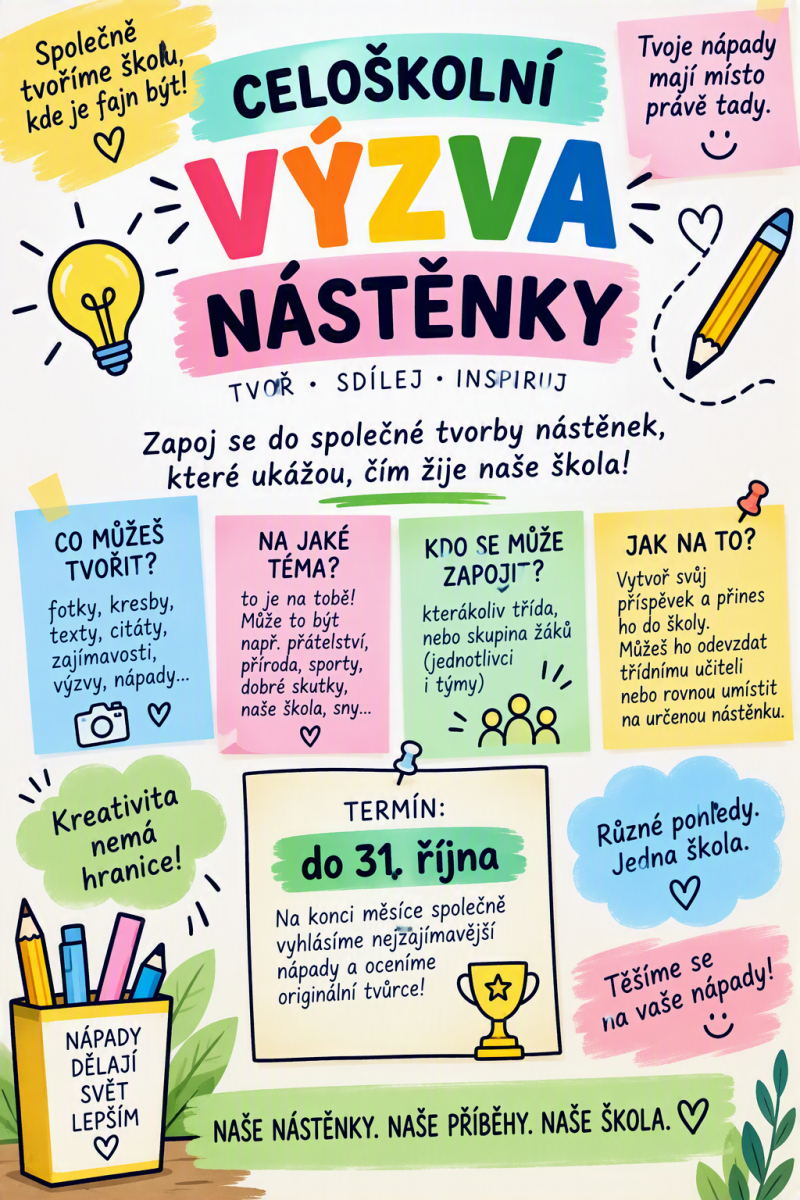 Featured image for “Celoškolní výzva: Navrhněte nové nástěnky na Pastvinách!”