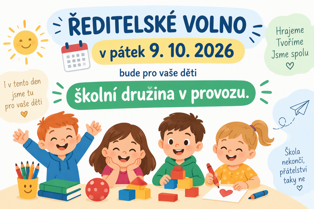 Featured image for “V den ředitelského volna bude školní družina v&nbsp;provozu”